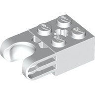 Lego kostka (kostička) 2x2 kulatá spojka, bílá (6360826)